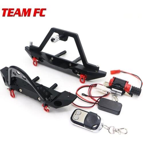 1pc Metal Front and Rear Bumper winch line for 1:10 RC Crawler Car Defender SCX10 TRX4 SCX10 II 90046 90047