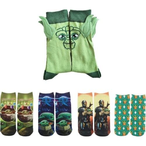 2021 Hot Star Wars Master Yoda Baby Cotton Socks Star wars The Rise of Skywalker Cosplay Men Women Gift Ears Funning Socks