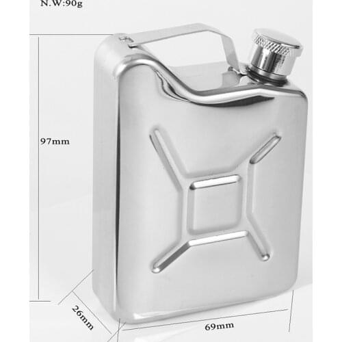 5oz Pocket Hip Flask Alcohol Bottle Travel Engraved Wine Drink Pot Alcohol Whiskey Flagon Funnel Male