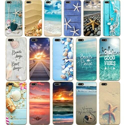 74D Summer Beach Relax Starfish Ocean Soft Silicone Cover Case for Huawei honor 9 10 Lite 7A 5.45 7a pro 7c 5.7 inch 7x 8x case