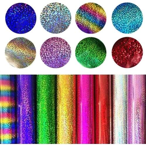 8Colors Art Sheet Craft Heat Transfer Vinyl Adhesive HTV Press Ironing Fabric Sticker