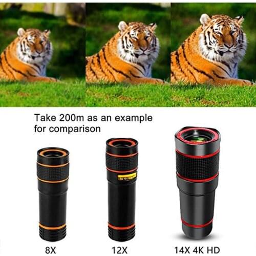 Mobile Phone Camera Lens Kit Portable Telephoto Lens Super Wide Angle Lens Compatible With Most Smartphone Camera Lens Qjy99
