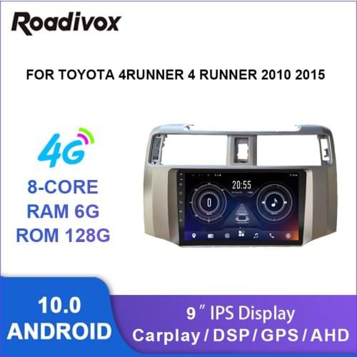 9" android 10.0 car radio video gps player for Toyota 4Runner 4 Runner 2010 2015 multimedia autoradio stereo head unit