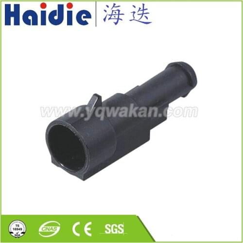 Free shipping 10sets tyco/amp 1pin auto waterproof connector cable adapter plug plastic wiring connector 282103-1 HD011Y-1.8-11