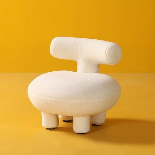 Nordic childrens sofa small family living room bedroom single leisure chair net red make-up stool shoes change low stool