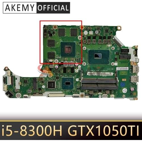 For ACER AN515-51 A715-71G laptop motherboard LA-E911P motherboard upgrade i5-8300H GTX1050TI tested 100% work Mainboard