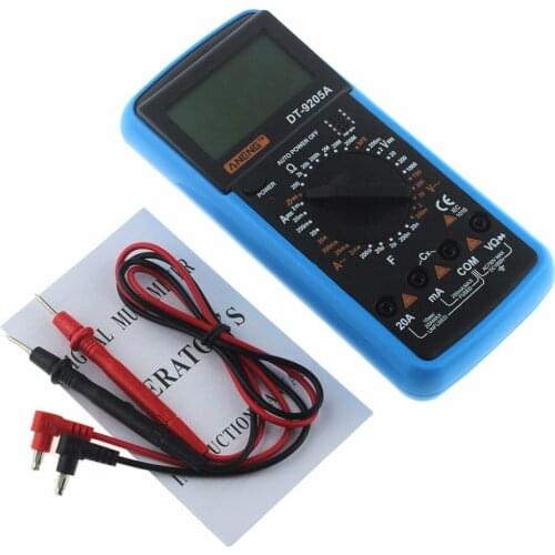 DT-9205A LCD Digital Multimeter Electric Handheld Tester Meter AC DC Electrical Instruments Tools