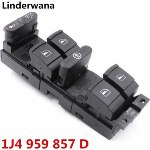 Power Window Control Master Button Switch For SEAT LEON TOLEDO 2 TOLEDO 3 For VW BORA JETTA 4 GOLF 4 PASSAT 1J4 959 857 D
