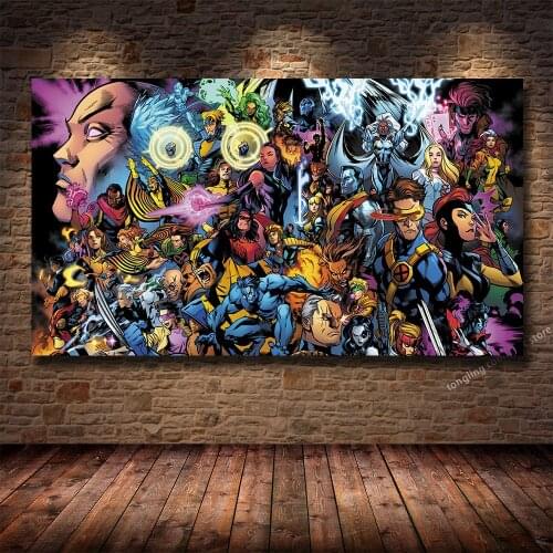 Marvel Superhero X Men Creative Canvas Painting HD Print Living Room Bedroom Decoration Painting