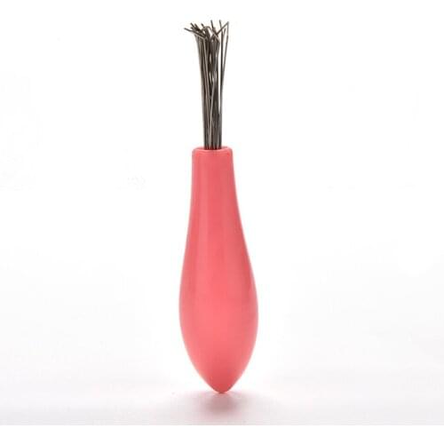 1pcs Durable Mini Comb Hair Brush Cleaner Embeded Tool Salon Home Essential Color Randomly