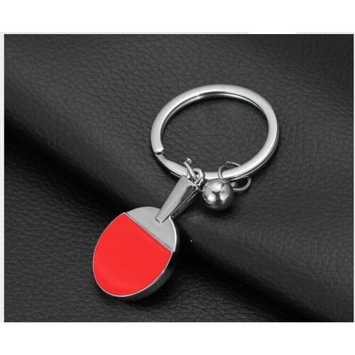 Mens sports exercise car key chain Table tennis racket key chain Table Tennis creative key chain 24pcs/lot free shipping