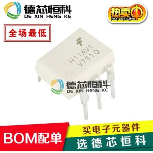 New optocoupler H11AV1 in-line DIP-6 photocoupler transistor output H11AV H11AV1