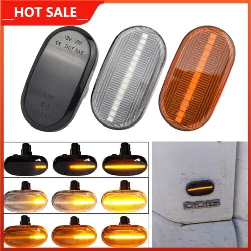 Pair For Suzuki Jimny B64W JB74 JB23 JB64 For Mazda AZ off-road JM23W Led Side Marker Flowing Turn Signal Lamp Dynamic Blinker