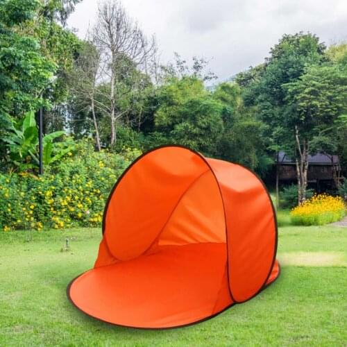 Beach Tent Waterproof Pop Up Sun Awning Leisure Tent Single Layer Sun Protection Outdoor Portable Camping Tents