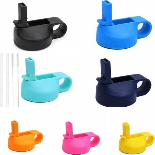 Portable Straw Flip Lid Cap 12-64oz Wide Mouth Water Bottle Cup Lid Stainless Steel Vacuum Flask Universal For HYDRO FLASK
