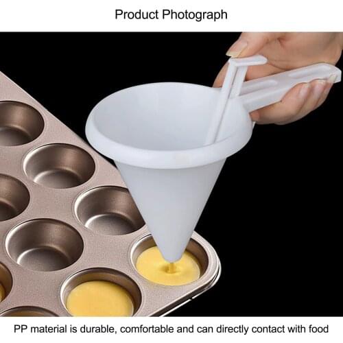 Adjustable Butter Cream Frosting Batter Handheld Funnel Dispenser Cake Chocolate Pancake Portion Cup Mold Kitchen Baking Tools