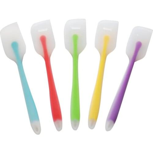 Large Cake Spatula Translucent Food Grade Silicone Scraper Cake Dessert Baking Tool Cream Spatula Color Random