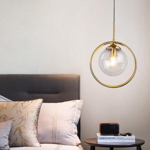 Modern Glass LED Pendant Light Fixtures Luxury Hanging Lamps for Living Room Lighting Staircase Apartmen Thome LOFT Decor Lights