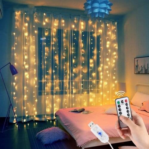 3M LED Garland Curtain String Light Merry Christmas Decorations For Home 2021 Christmas Ornament Xmas Navidad Gift New Year 2022