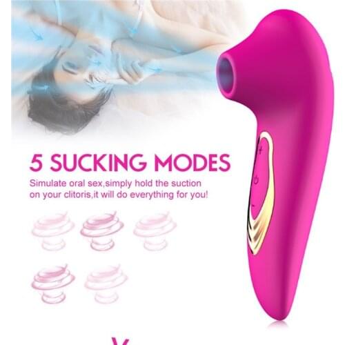 10 Speeds Strong USB Charge Sucking Vibrators G spot Clitoris Stimulator Vibrating Nipple Sucker Erotic Adult Sex Toys for Women