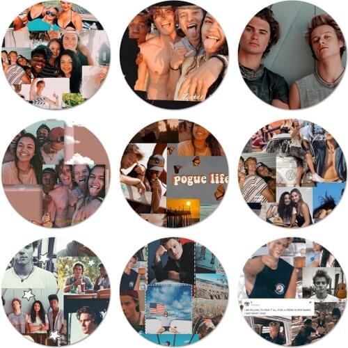 Rudy Pankow Outer Banks Badge Brooch Pin Accessories For Clothes Backpack Decoration gift 58mm