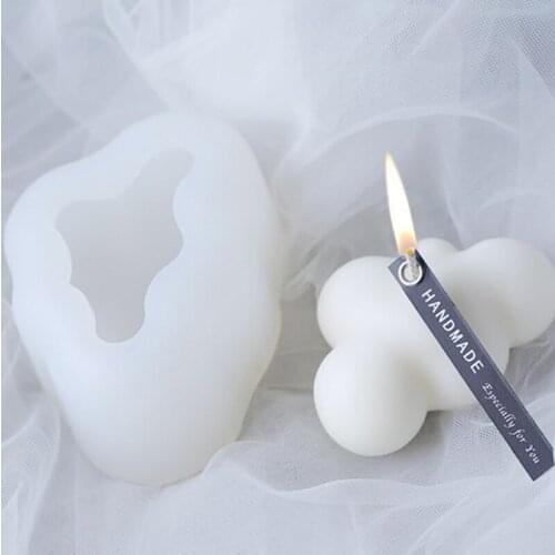 1pcs 3D Cloud Shape Chocolate Silicone Mold Mousse Fondant Ice Cube Pudding Candy Soap Candle Molds Baking Cake Decoration Tool