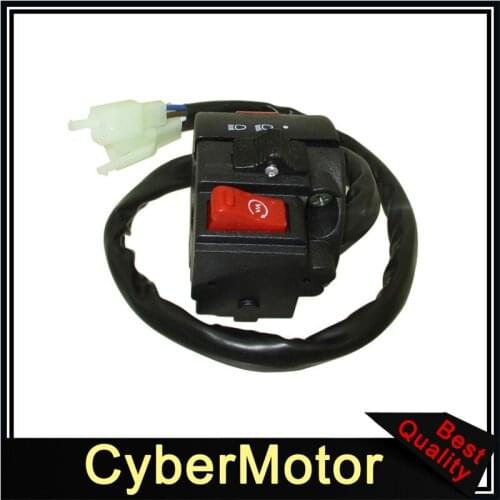 8 Wire 3 Function Left Handle Switch Control Assembly For ATV Quad Motorcycle