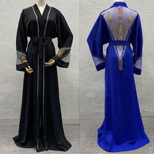 Africa Clothing 2021 New Cloak Of The Coat Riche Bazin African Dress For Women Sexy Sequins Perspective Cardigan Cloak Of Coat