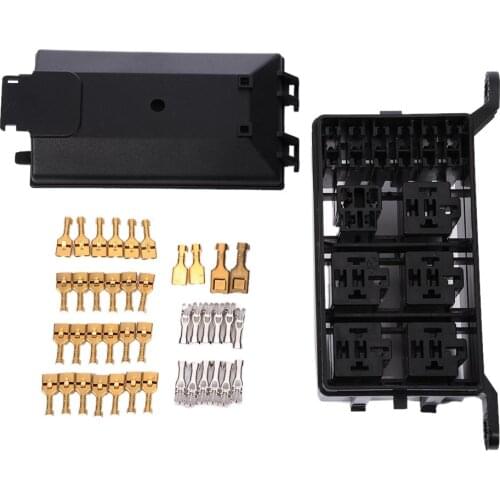 Auto fuse box 6 relay relay holder 5 road The nacelle insurance car insuranceUnit Type: piece Package Weight: 0.600kg 1.32lb.Pac