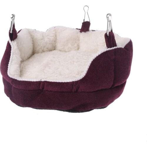 Pet Nest Velvet Hanging Sofa Bed Hammock for Ferret Hamster Squirrel