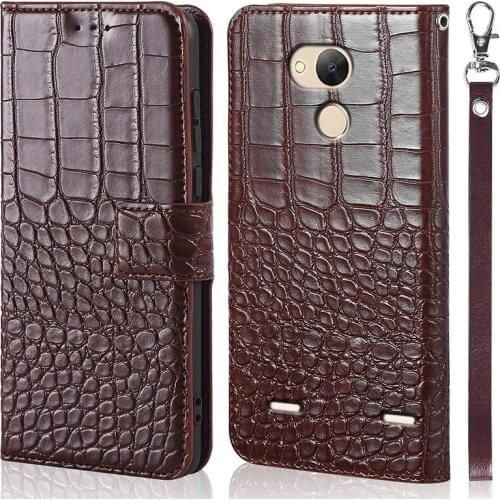 DOREXLON case for ZTE Blade V7 Lite Case flip Crocodile texture leather Phone Case for ZTE Blade V7 Lite Cover with card slots