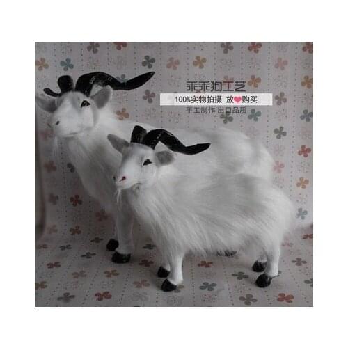 Simulation cute white sheep model polyethylene&furs sheep model home decoration props ,model gift d763