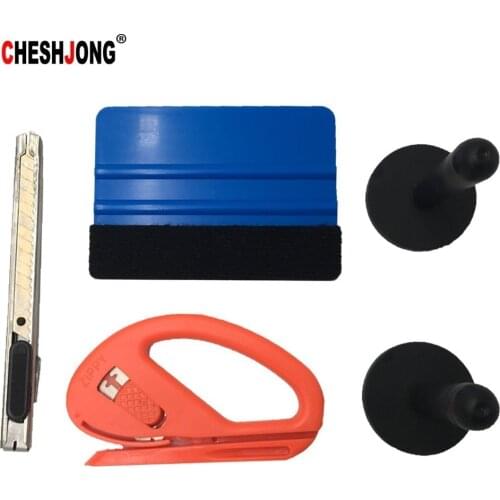 Car Squeegee Scraper Magnetic Wrapping Tools Vehicle Vinyl Wrap Film Sticker Installation Kit Cutter Knife Auto Car Styling