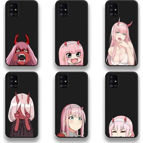 Cute Zero Two Dois Querida Na FRANXX Phone Case For Samsung Galaxy A21S A01 A11 A31 A81 A10 A20E A30 A40 A50 A70 A80 A71 A51 5G
