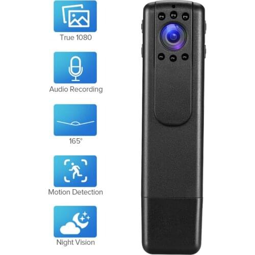 BOBLOV Small Police Body Camera HD 1080P Wearable BodyCam Night Vision Motion Detection Loop Recording dvr Camcorder Mini Camera