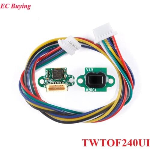 TOF Laser Range Sensor Module TWTOF240UI 10-240cm Distance Sensor Interface UART I2C IIC Output 3.0-3.6V For Arduino With Cable