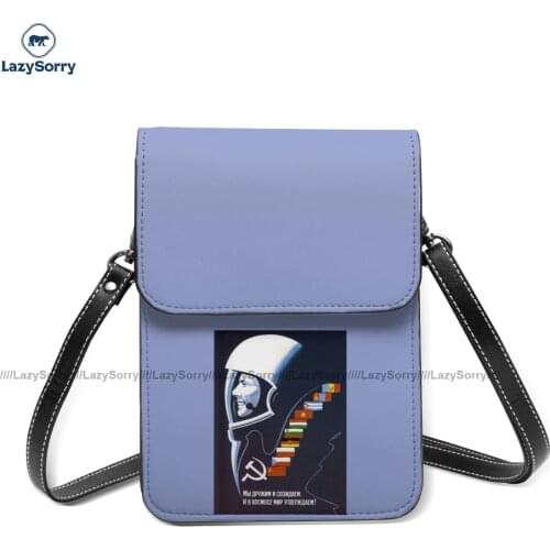 Gagarin Shoulder Bag Stylish Leather School Mobile Phone Bag Student Gift Bags