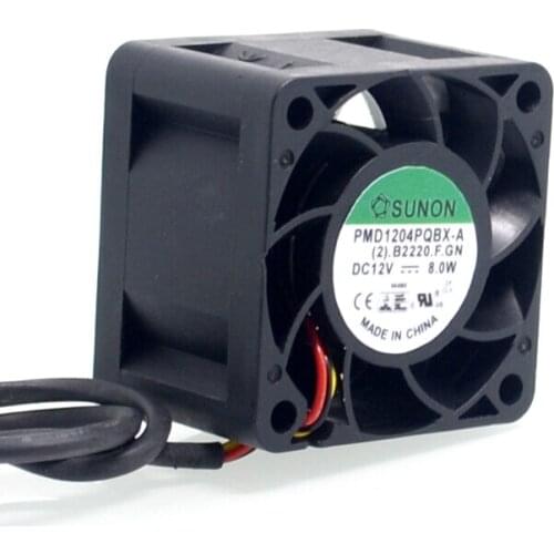 New 4CM 40mm winds of cooling fan 4028 12V 8.0W PMD1204PQBX-A 40*40*28mm