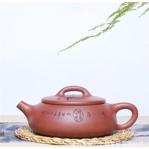 Wholesale authentic yixing, undressed ore purple clay tile recruit ladle pot manufacturers selling agent for the sale