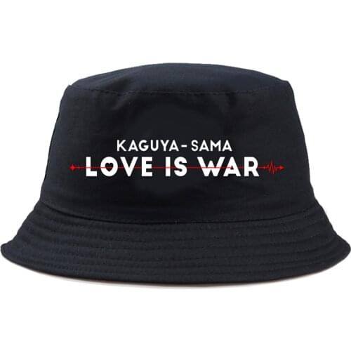 KAGUYA SAMA LOVE IS WAR Printing Bucket Hats For Women Men Cap Outdoor Sports sun protection Unisex Cap