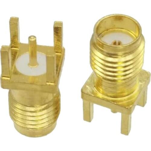 Connector SMA Female Jack Solder PCB Mount Straight RF Coaxial