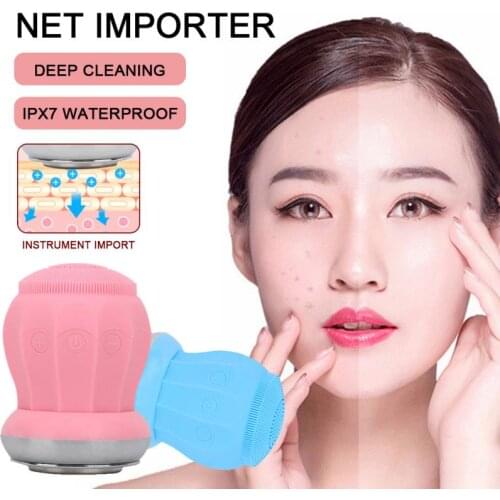 Silicone Electric Face Cleansing Brush Facial Cleanser Cleansing Skin Deep Washing Massage Brush Skin Care Tool