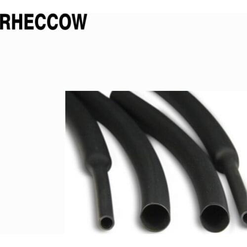 RHECCOW 30m Black 600V 8mm Heat Shrinkable Tube Shrinking Tubing