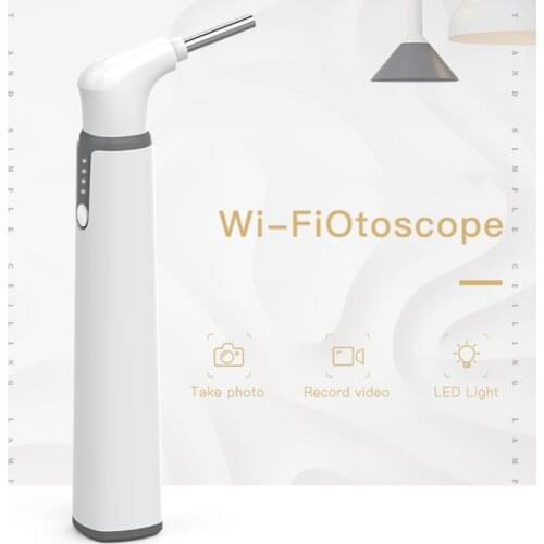 Wifi Smart Otoscope Earscope Cleaner Ear Spoon Earpick 3.9mm Endoscope Camrea