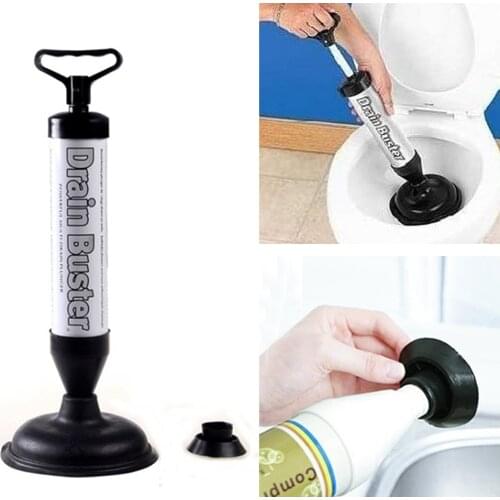 Clogged Remover Toilet Plungers Drain High Pressure Manual Dredge Machine Drain Cleaners Pipe Plunger Pressure Unblocker