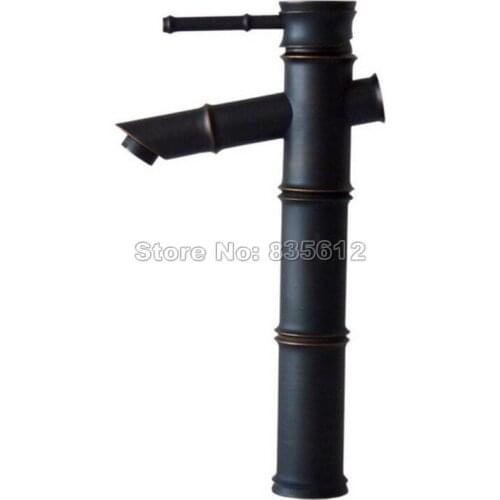 Waterfall Basin Faucet Bathroom Sink Taps Black Oil Rubbed Brass Basin Mixer Tap Single Lever Faucetsthg009