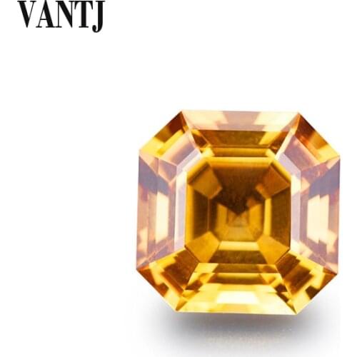 VANTJ Natural Citrine Loose Gemstone Accher Cut Women For Silver Gold Ring Mounting Diy Jewelry Women Party Gift