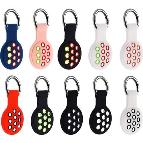 Protect Cover For Airtag Cute Cartoon Wave point Silicone Sleeve For Apple Locator Tracker Anti-lost Case Keyring Accessories