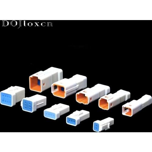 1 Set Mini Car JWPF Series 2 3 4 6 8 Pin Automotive White Connector Waterproof Housing Male Female Plug JST06R-JWPF-VSLE