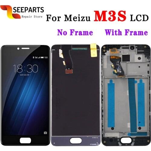 100% Tested 1280x720 For Meizu M3S LCD Display Touch Screen Digitizer Assembly With Frame Replacement For 5.0" MEIZU M3S Display